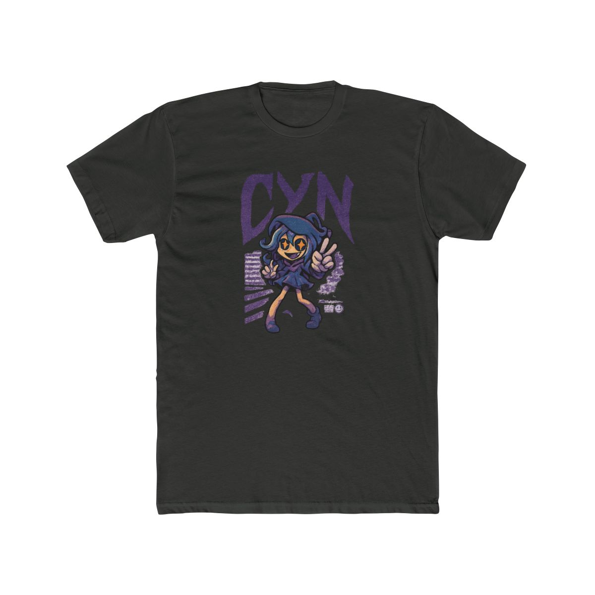 Cyn Purple Cartoon Icon | Cyn Fan Tee, Vintage Graphic Shirt, Fandom Gift - alternate angle 5, merchandise