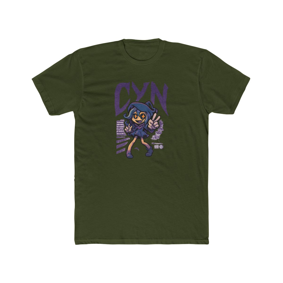 Cyn Purple Cartoon Icon | Cyn Fan Tee, Vintage Graphic Shirt, Fandom Gift - alternate angle 4, merchandise