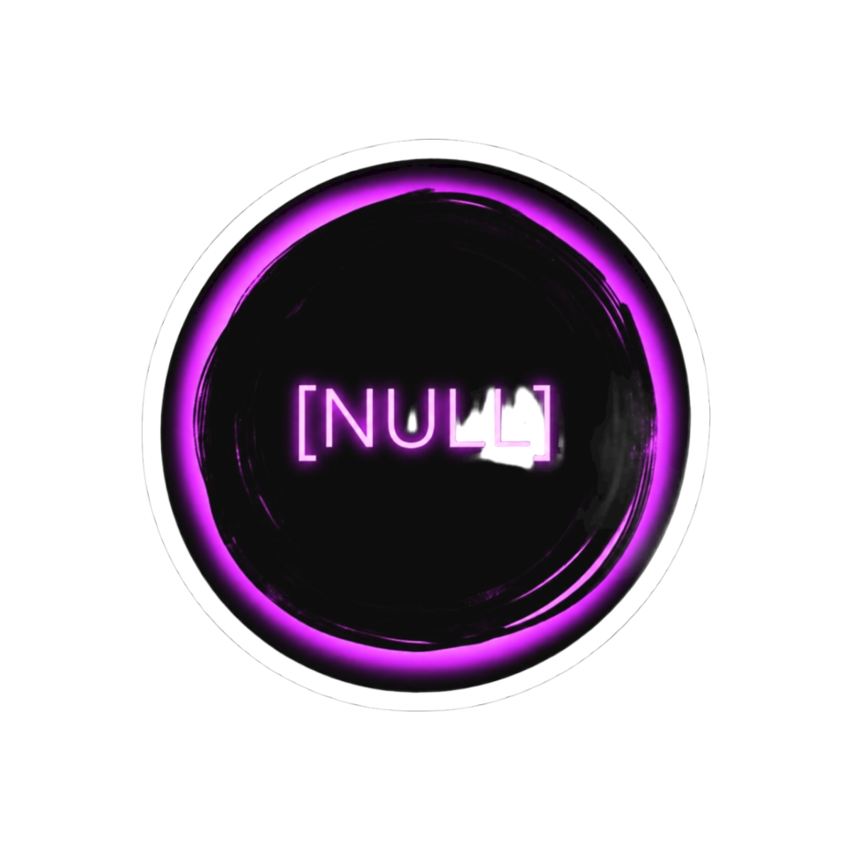 Absolute Solver Purple NULL Sticker | Bold Glitch Vinyl Decal - Official Stickers merchandise