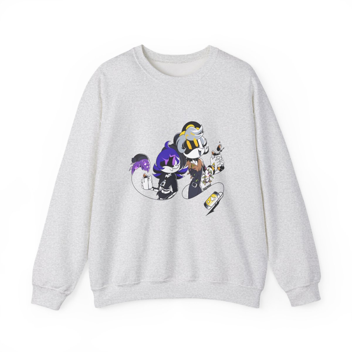Uzi and N Hot Chocolate Murder Drones Sweatshirt - alternate angle 2, merchandise