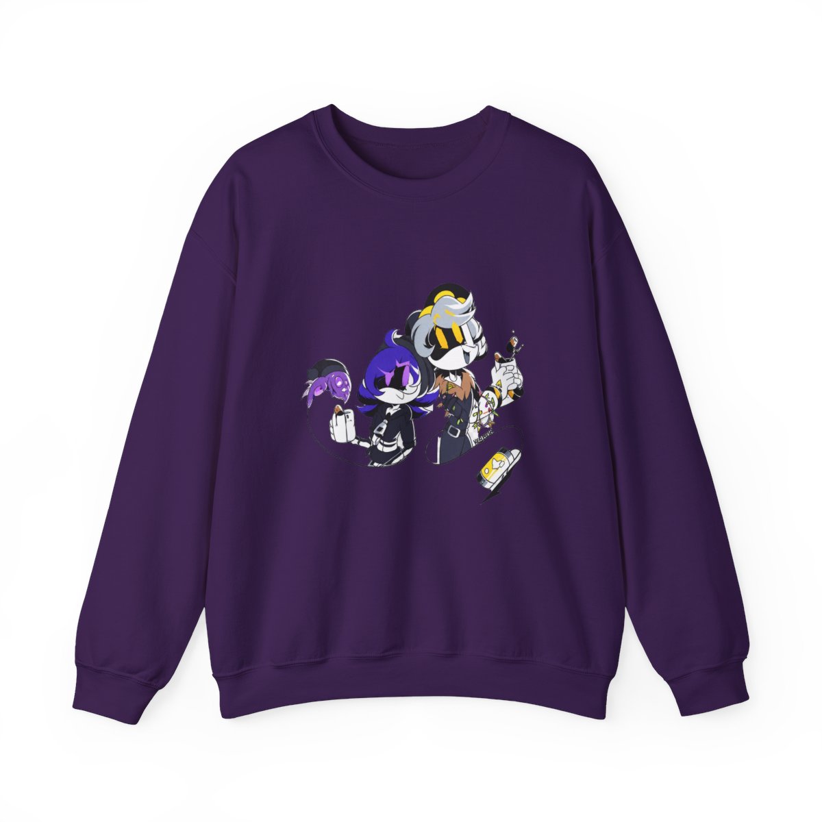 Uzi and N Hot Chocolate Murder Drones Sweatshirt - alternate angle 2, merchandise