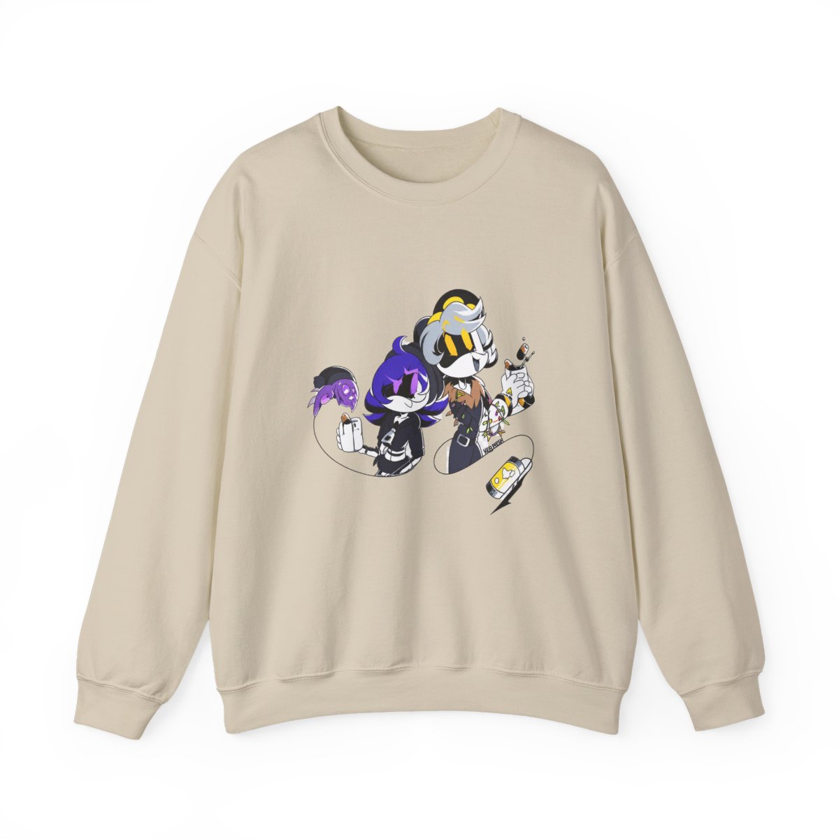 Uzi and N Hot Chocolate Murder Drones Sweatshirt - alternate angle 4, merchandise