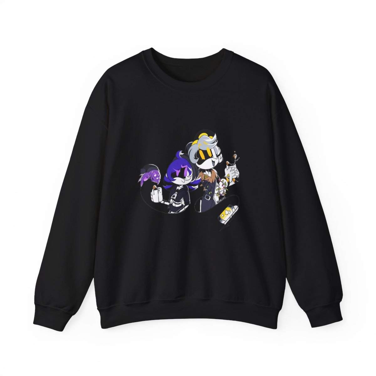 Uzi and N Hot Chocolate Murder Drones Sweatshirt - alternate angle 3, merchandise