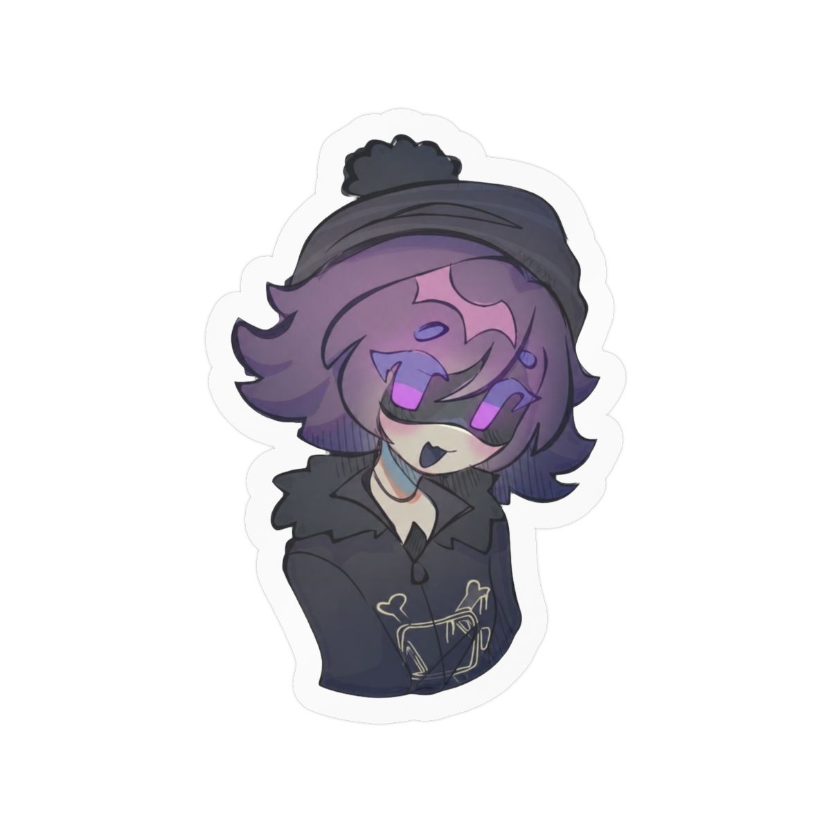 Uzi Doorman Sticker | Bold Funny Cartoon Vinyl Decal - alternate angle 2, merchandise