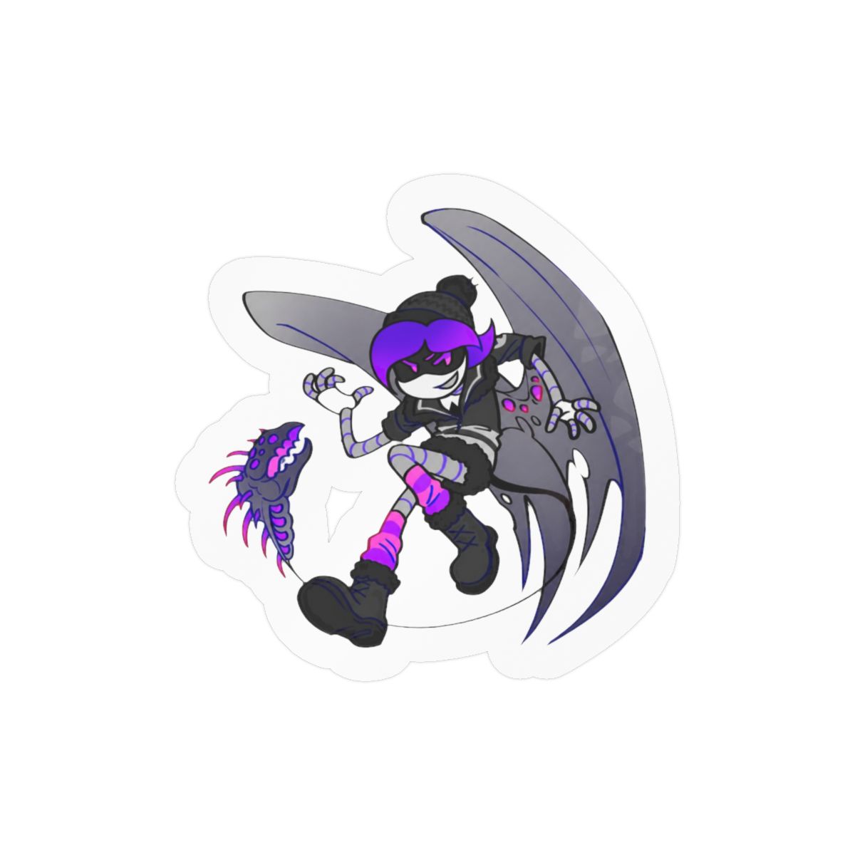 Uzi Is Awesome Bold Typography Sticker | Rap Fan Vinyl Decal