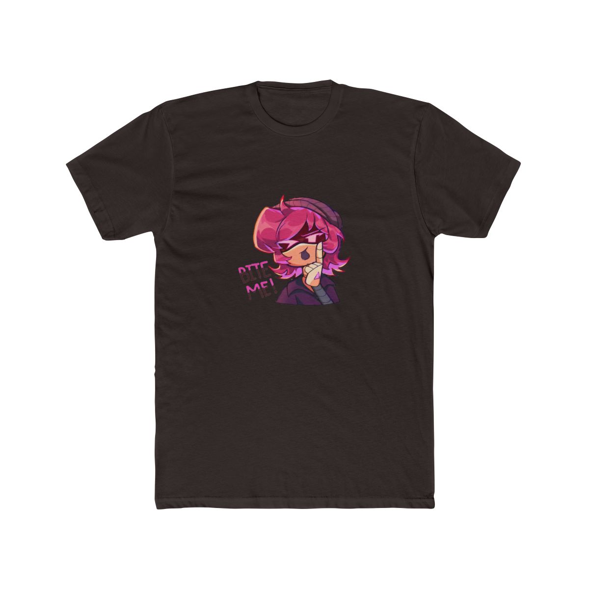 Bite Me Uzi Sassy Gun Pun T Shirt - Firearm Fan Gift - alternate angle 2, merchandise