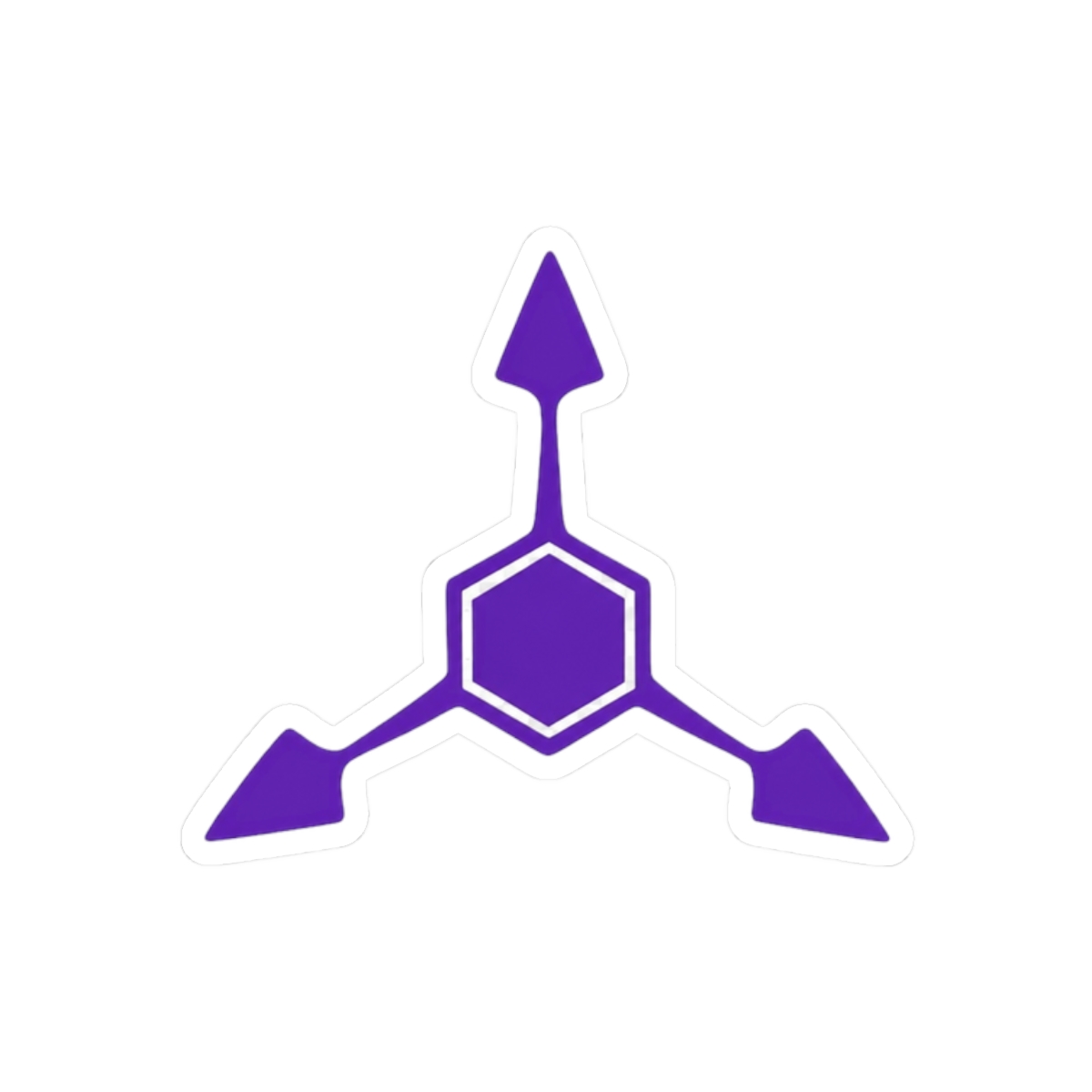 Absolute Solver Purple Murder Drones Sticker | Glitchy Fan Vinyl Decal - alternate angle 3, merchandise