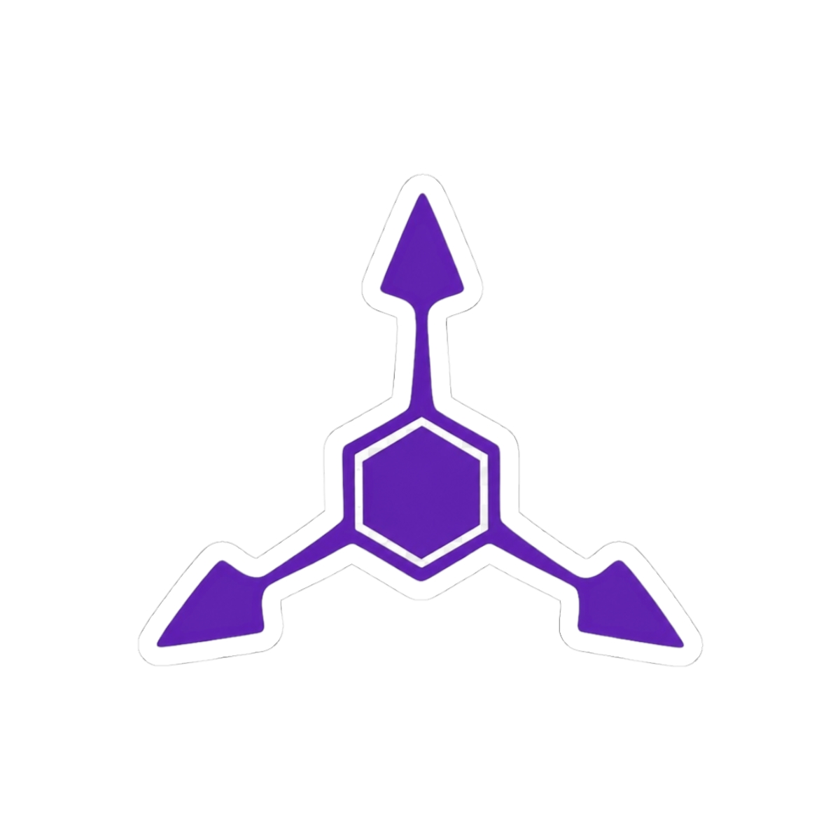 Absolute Solver Purple Murder Drones Glitchy Sticker - Official stickers merchandise