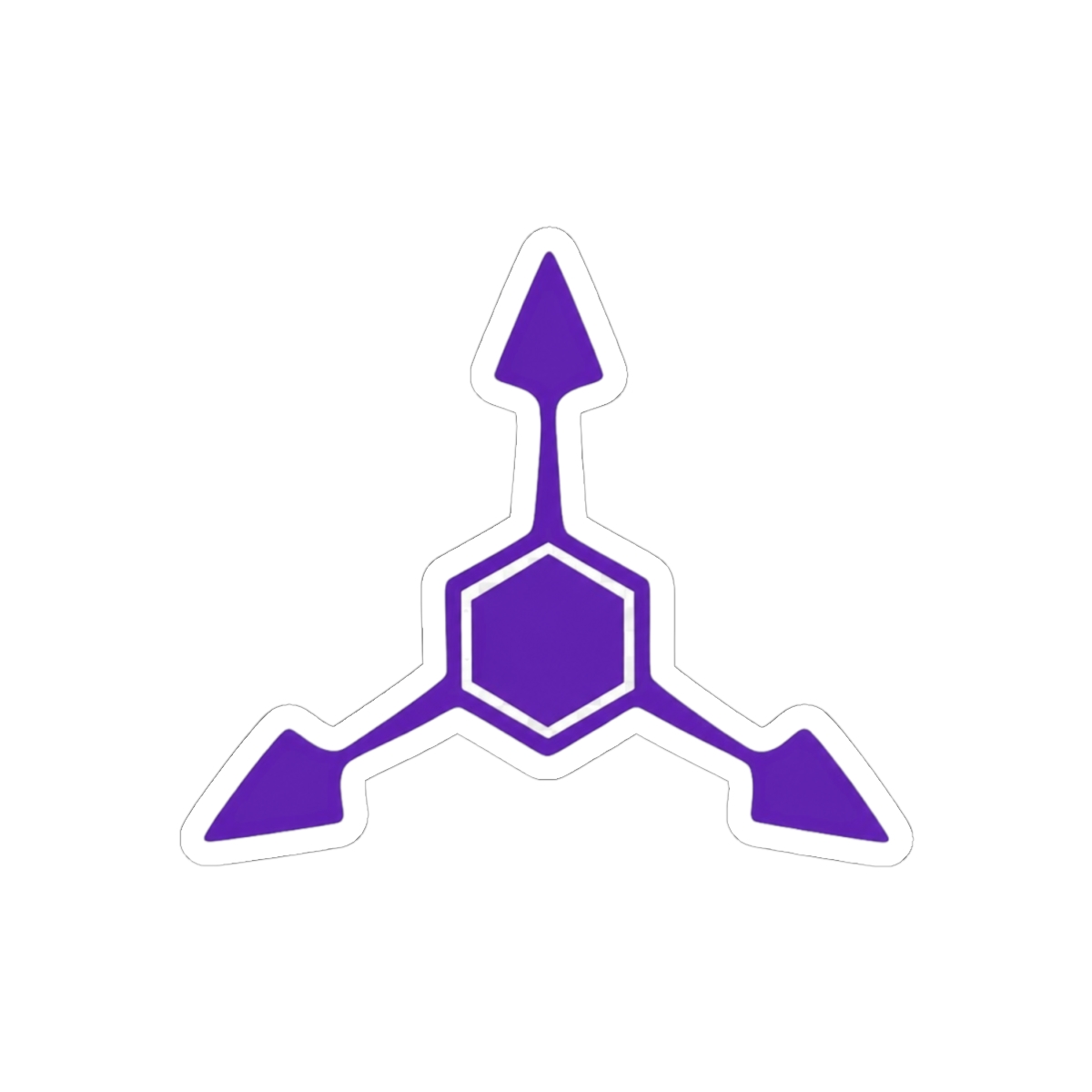 Absolute Solver Purple Murder Drones Sticker | Glitchy Fan Vinyl Decal - alternate angle 1, merchandise