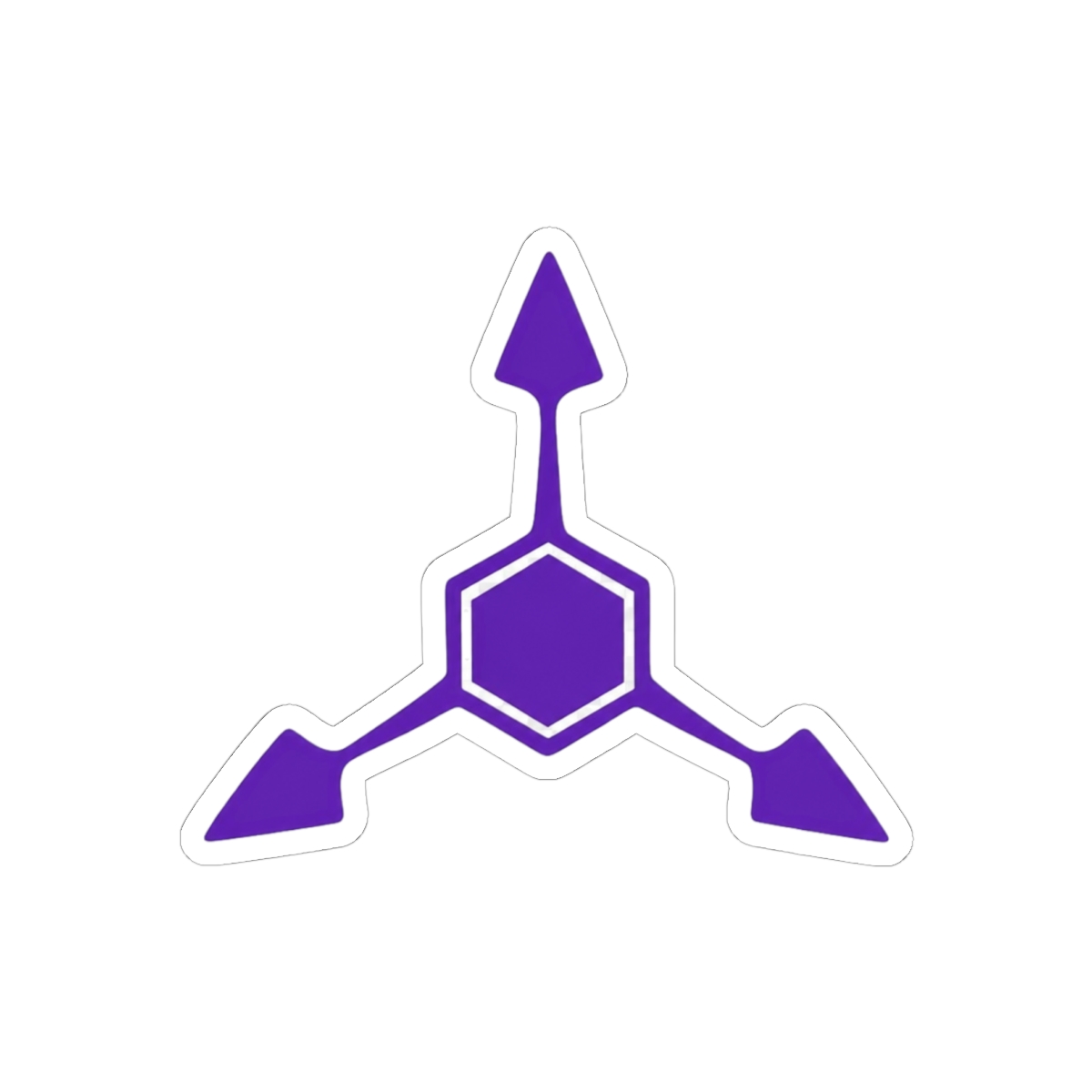 Absolute Solver Purple Murder Drones Sticker | Glitchy Fan Vinyl Decal — official Murder Drones Stickers