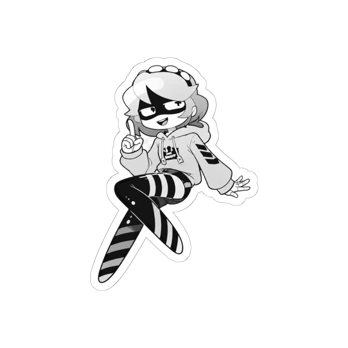 Murder Drones Cyn N Uzi Stickers | Cute Killer Fan Vinyl Decals - Official Stickers merchandise