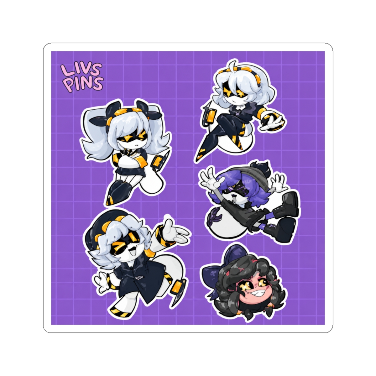 A bunch of Drones Sticker sheet