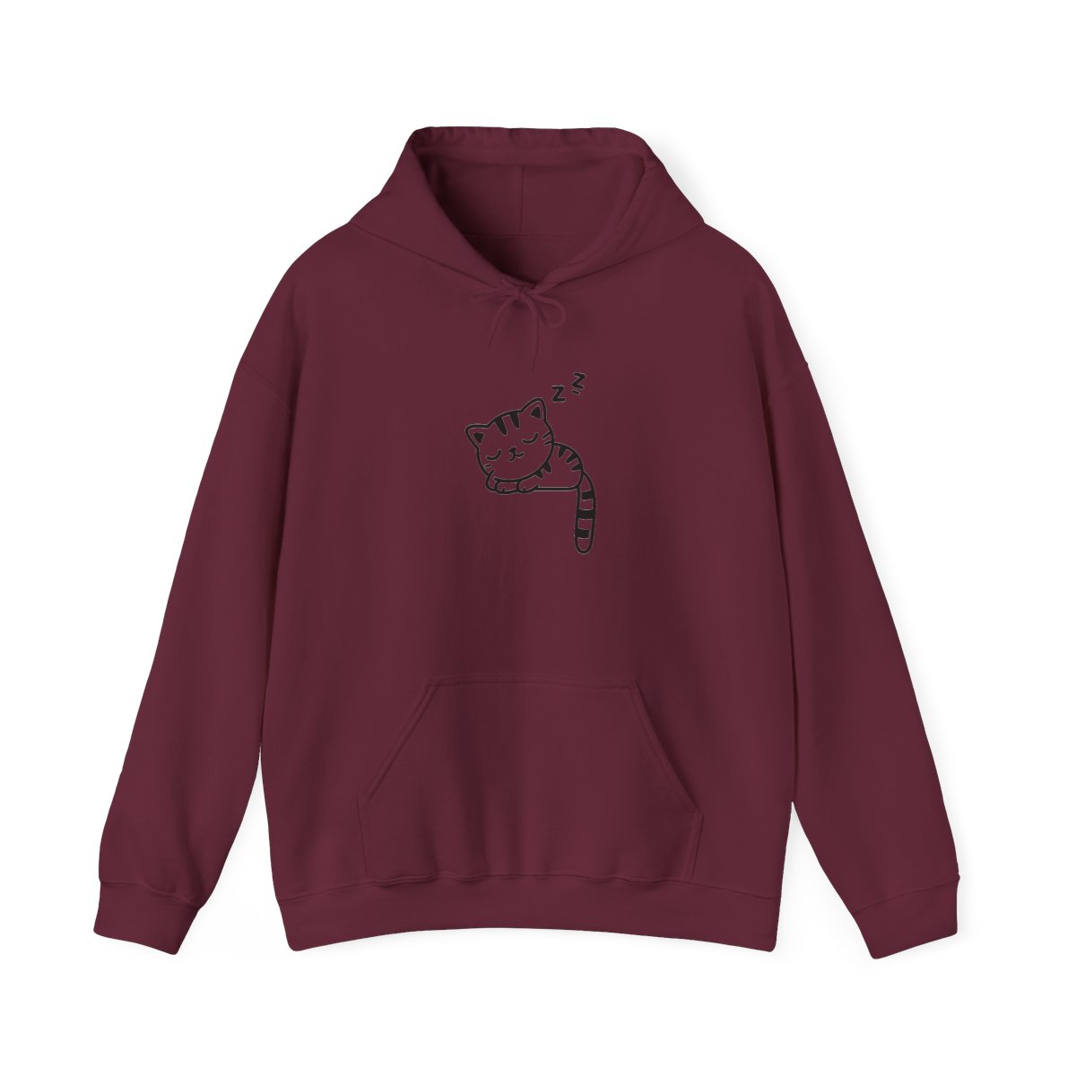 Women Teen Girls Hoodie Hoodie With Cute Cat Ear and Sleeping Cat Printed Pullover - alternate angle 3, merchandise