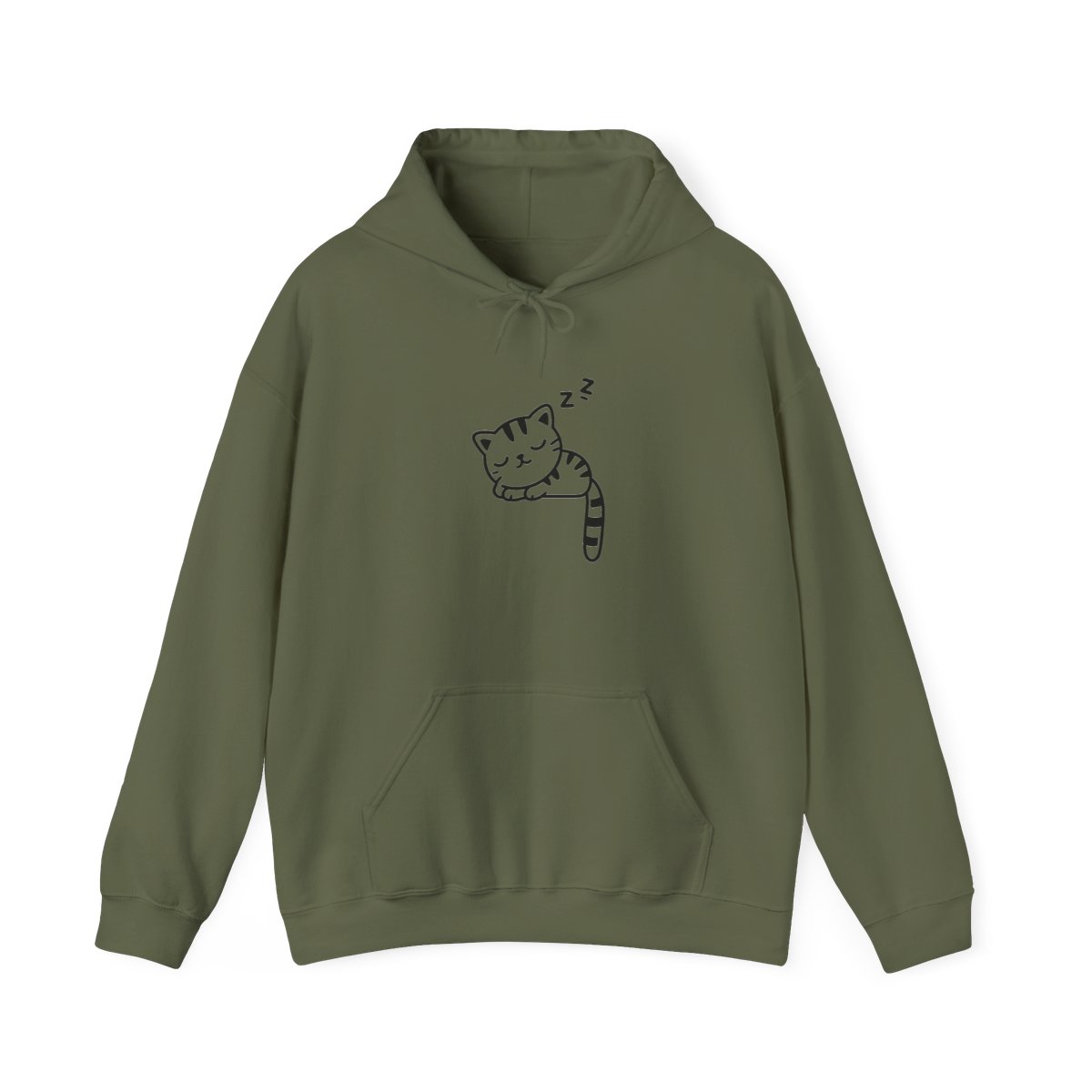 Women Teen Girls Hoodie Hoodie With Cute Cat Ear and Sleeping Cat Printed Pullover - alternate angle 4, merchandise