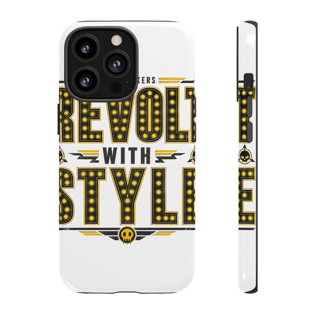 Murder Drones "Revolt with Style" Phone Case - alternate angle 1, merchandise
