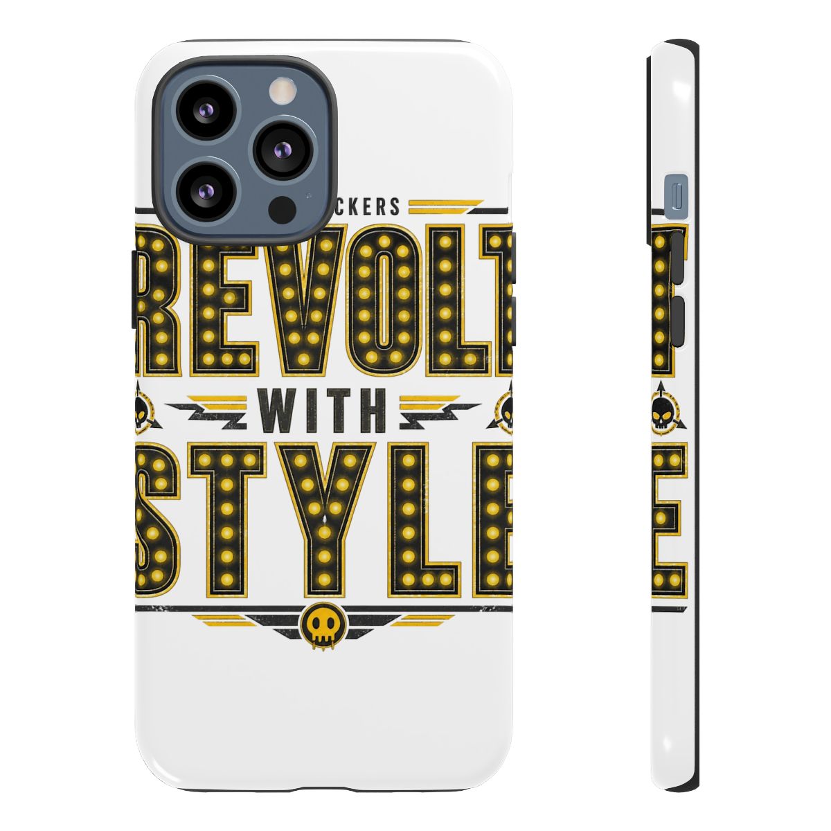 Murder Drones "Revolt with Style" Phone Case - alternate angle 2, merchandise