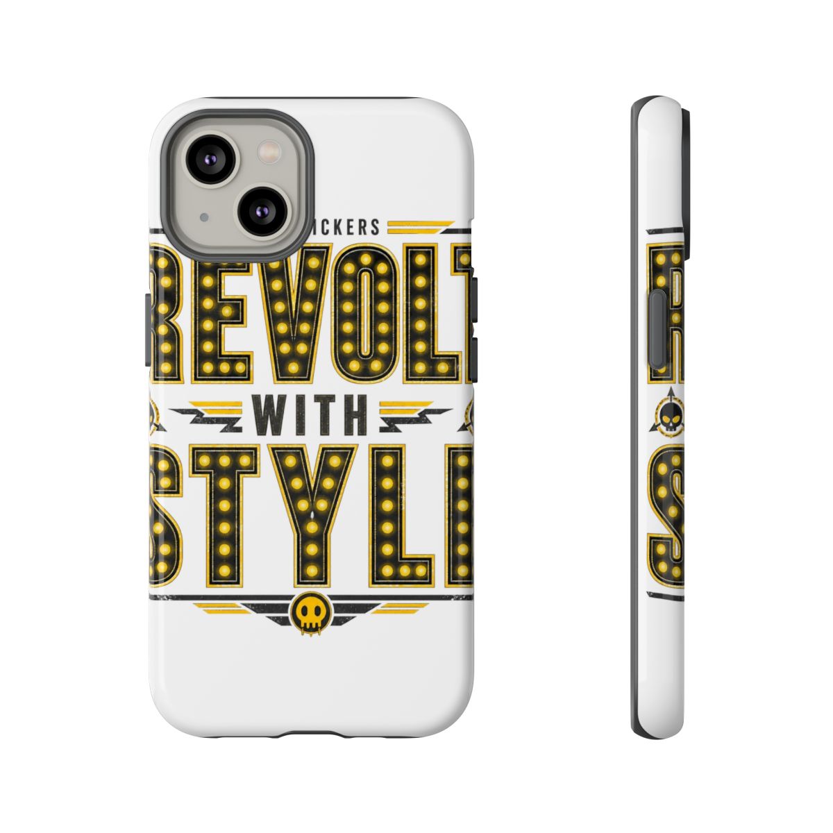 Murder Drones "Revolt with Style" Phone Case - alternate angle 3, merchandise