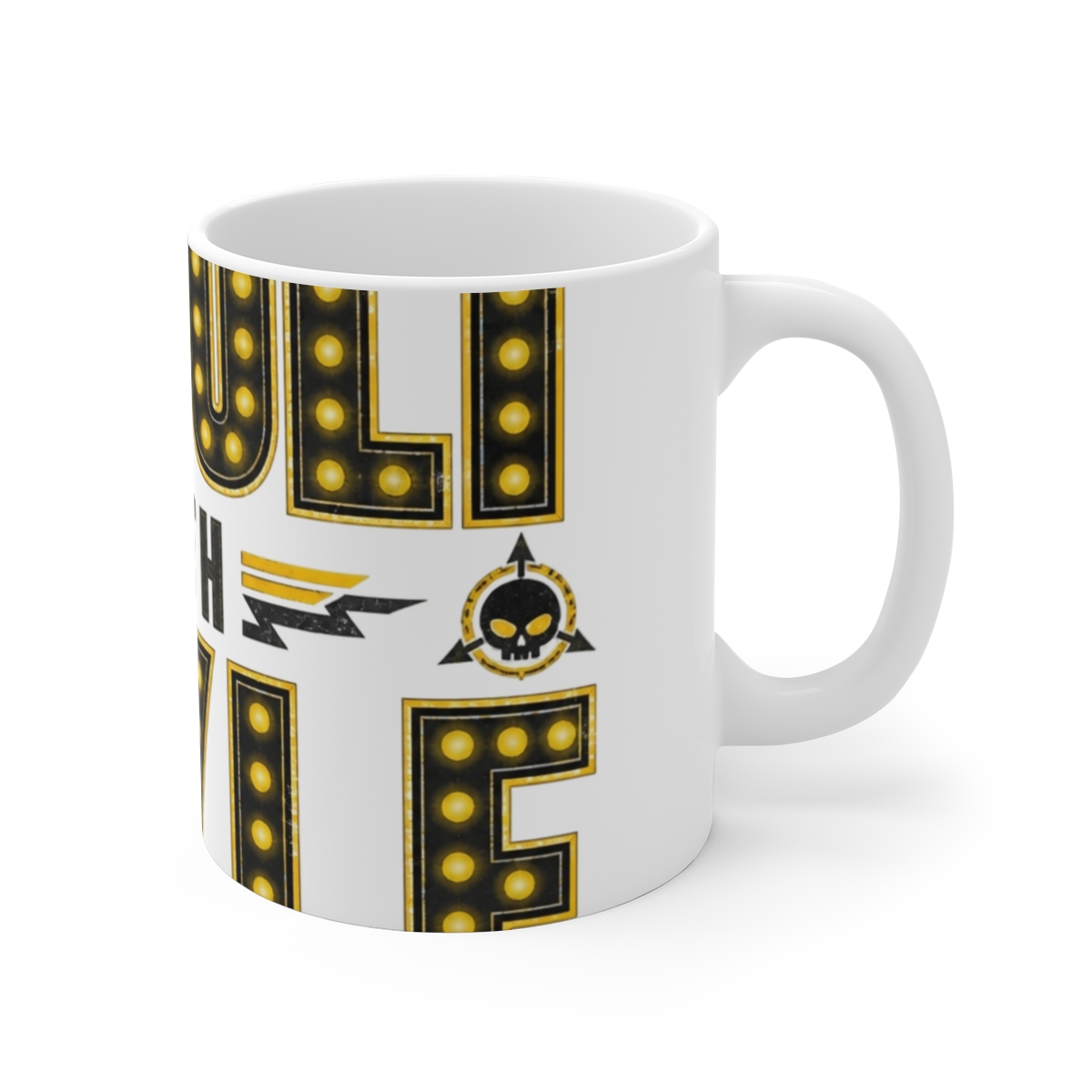 Murder Drones "Revolt with Style" White Mug
