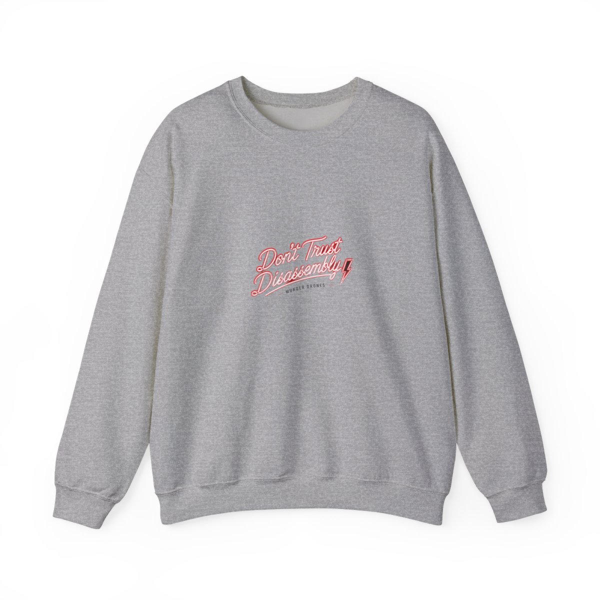 Murder Drones "Don’t Trust Disassembly" Crewneck - alternate angle 2, merchandise