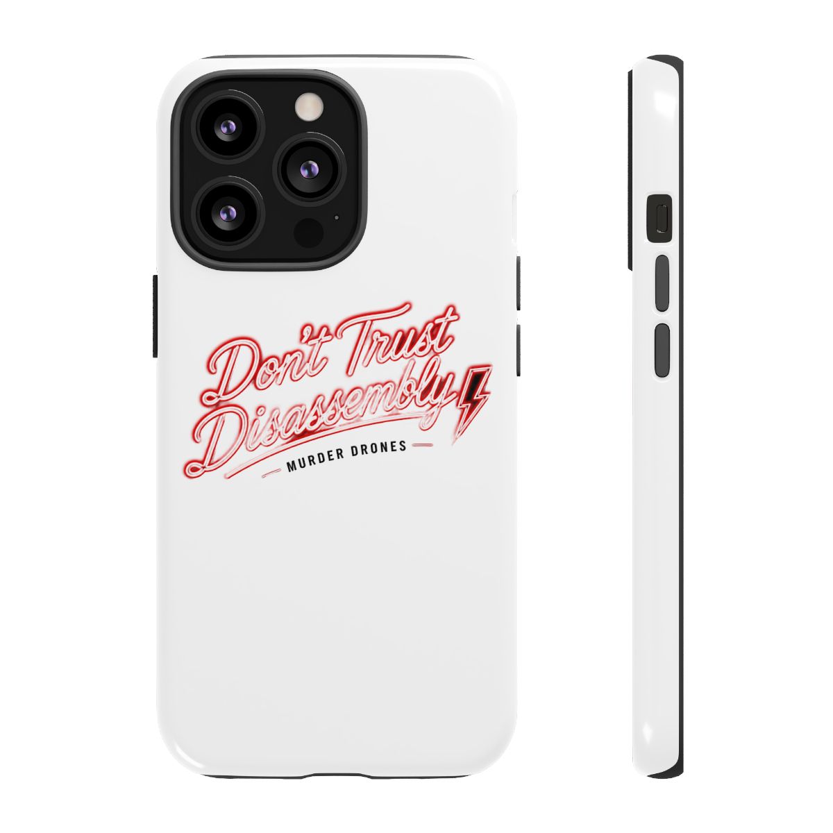 Murder Drones "Don’t Trust Disassembly" Phone Case - alternate angle 1, merchandise