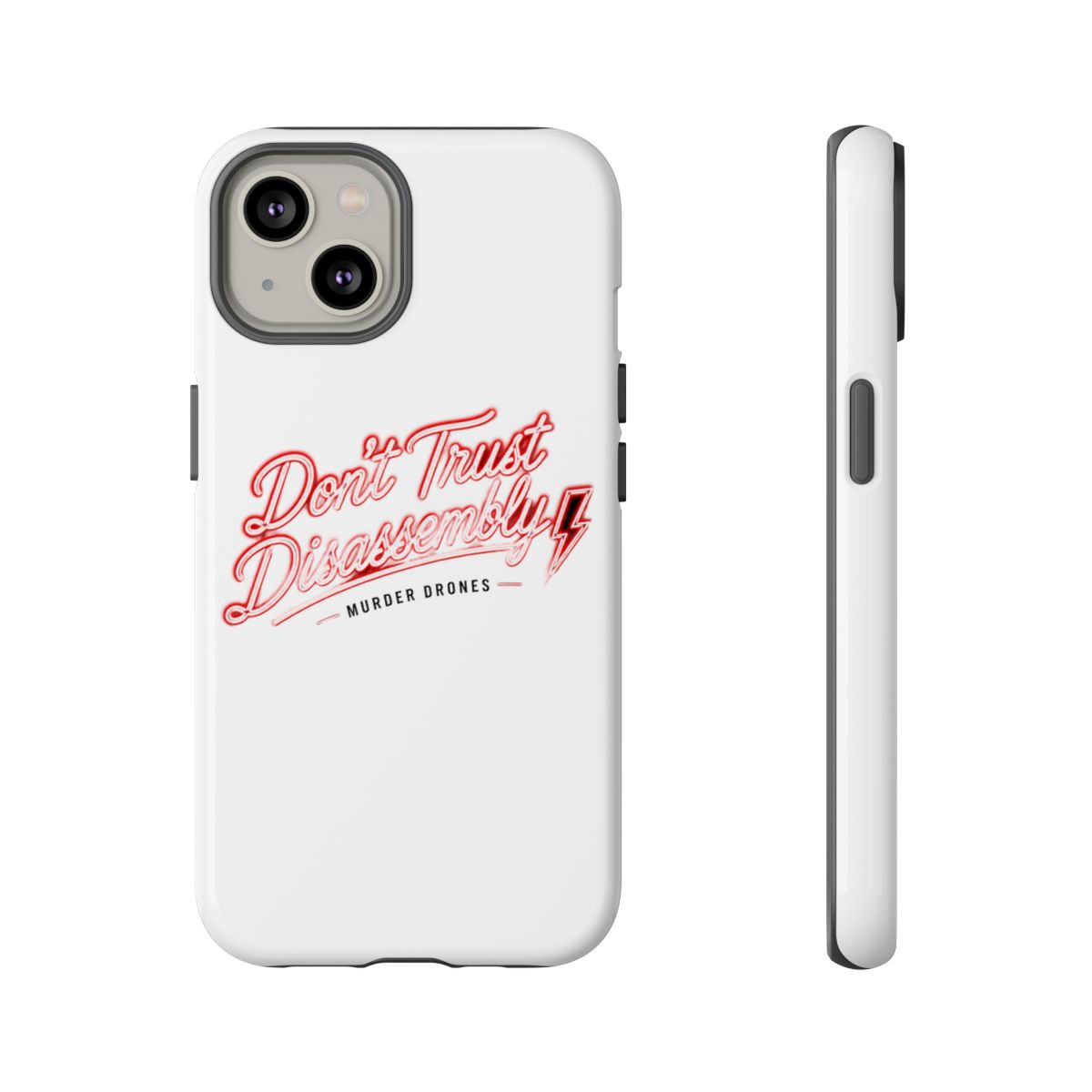 Murder Drones "Don’t Trust Disassembly" Phone Case - alternate angle 3, merchandise