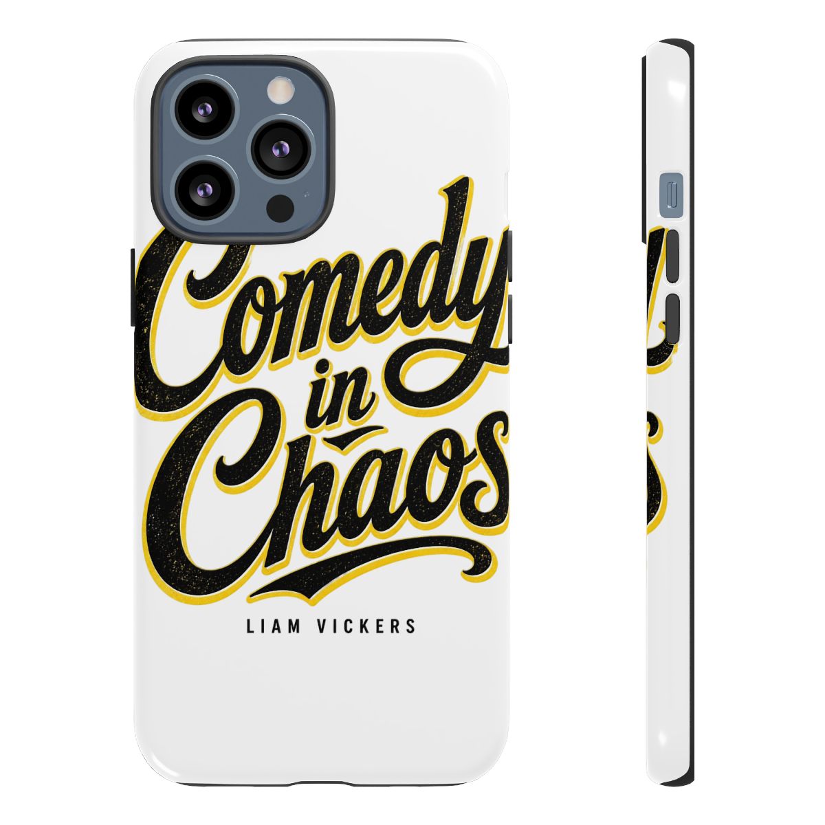 Murder Drones "Comedy in Chaos" Phone Case - alternate angle 2, merchandise
