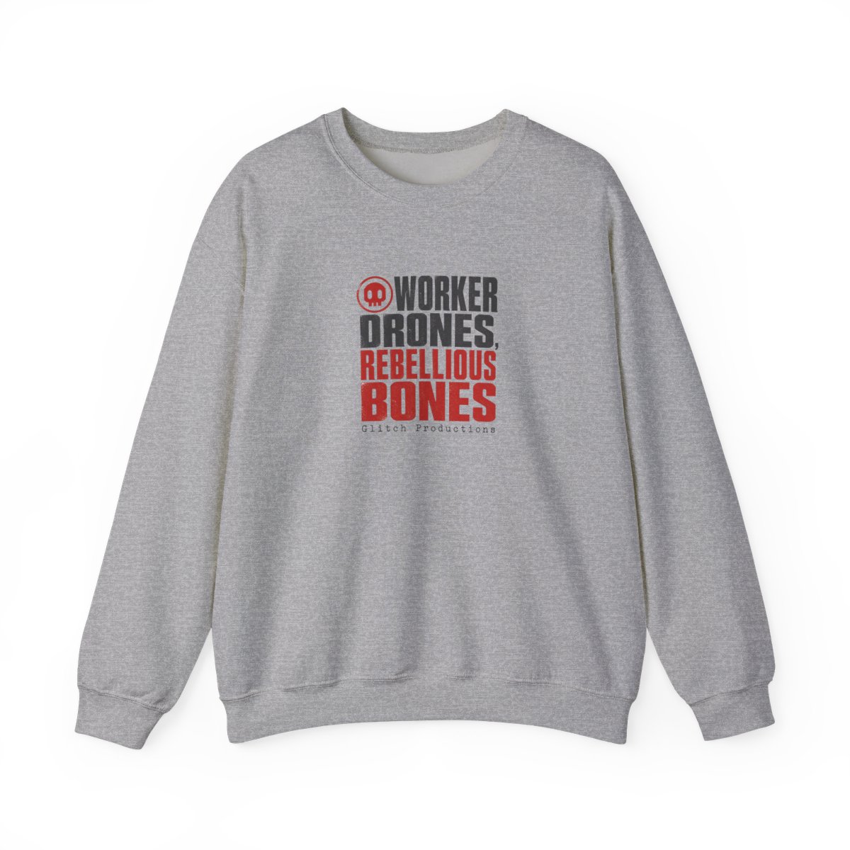 Murder Drones "Worker Drones, Rebellious Bones" Crewneck - alternate angle 2, merchandise