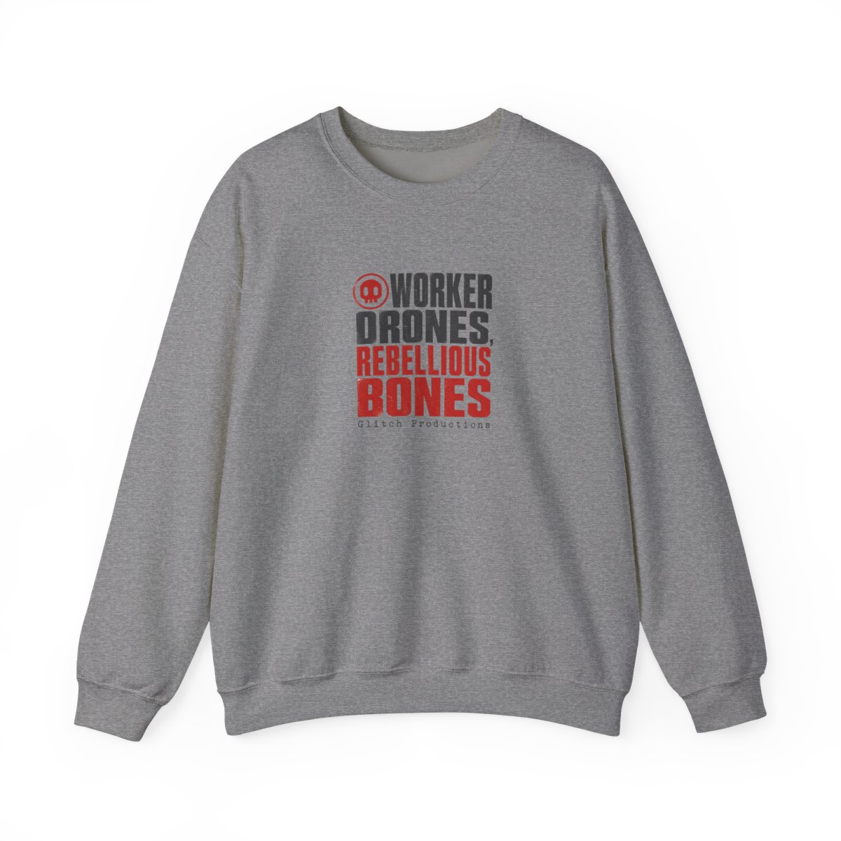 Murder Drones "Worker Drones, Rebellious Bones" Crewneck - alternate angle 3, merchandise