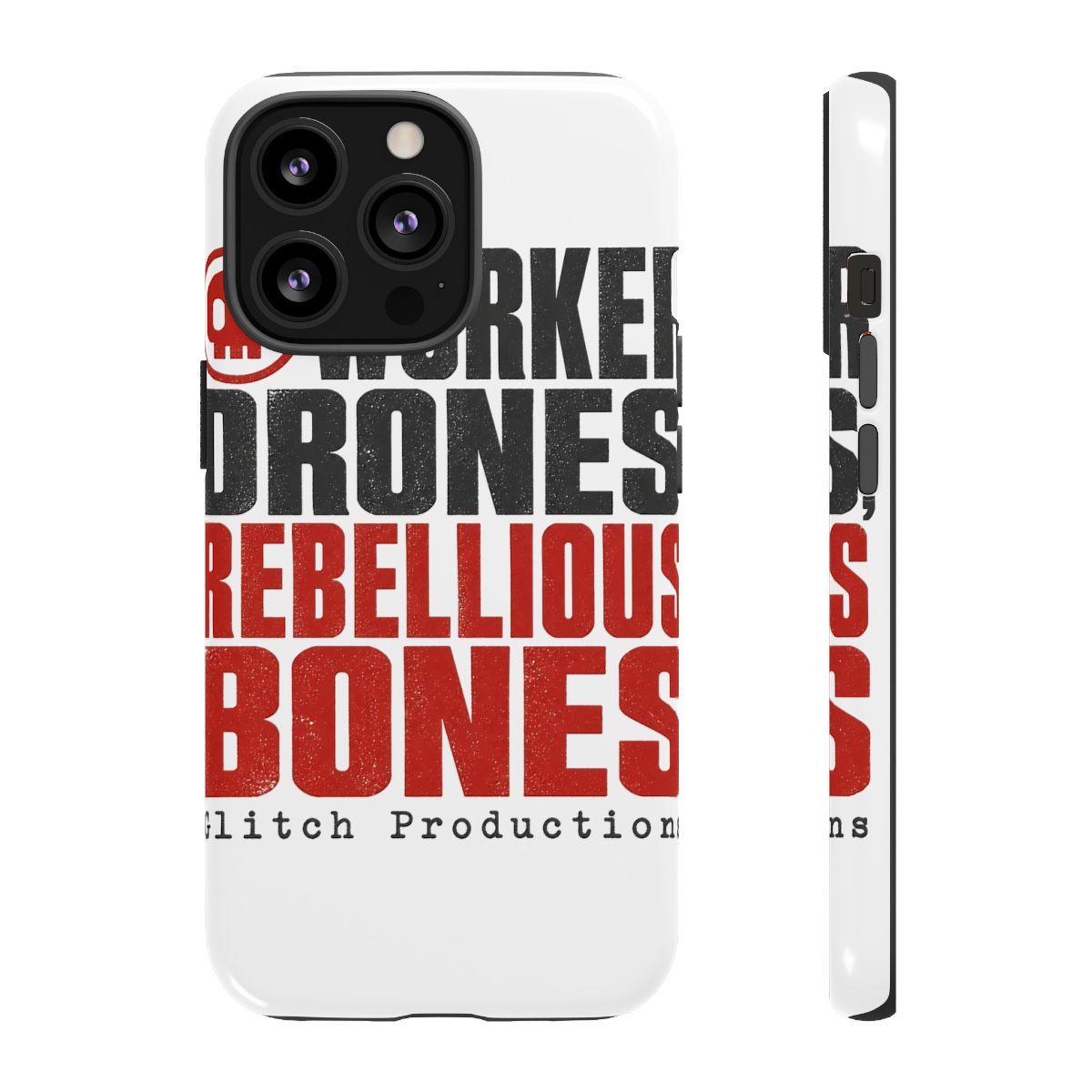 Murder Drones "Worker Drones, Rebellious Bones" Phone Case - alternate angle 1, merchandise