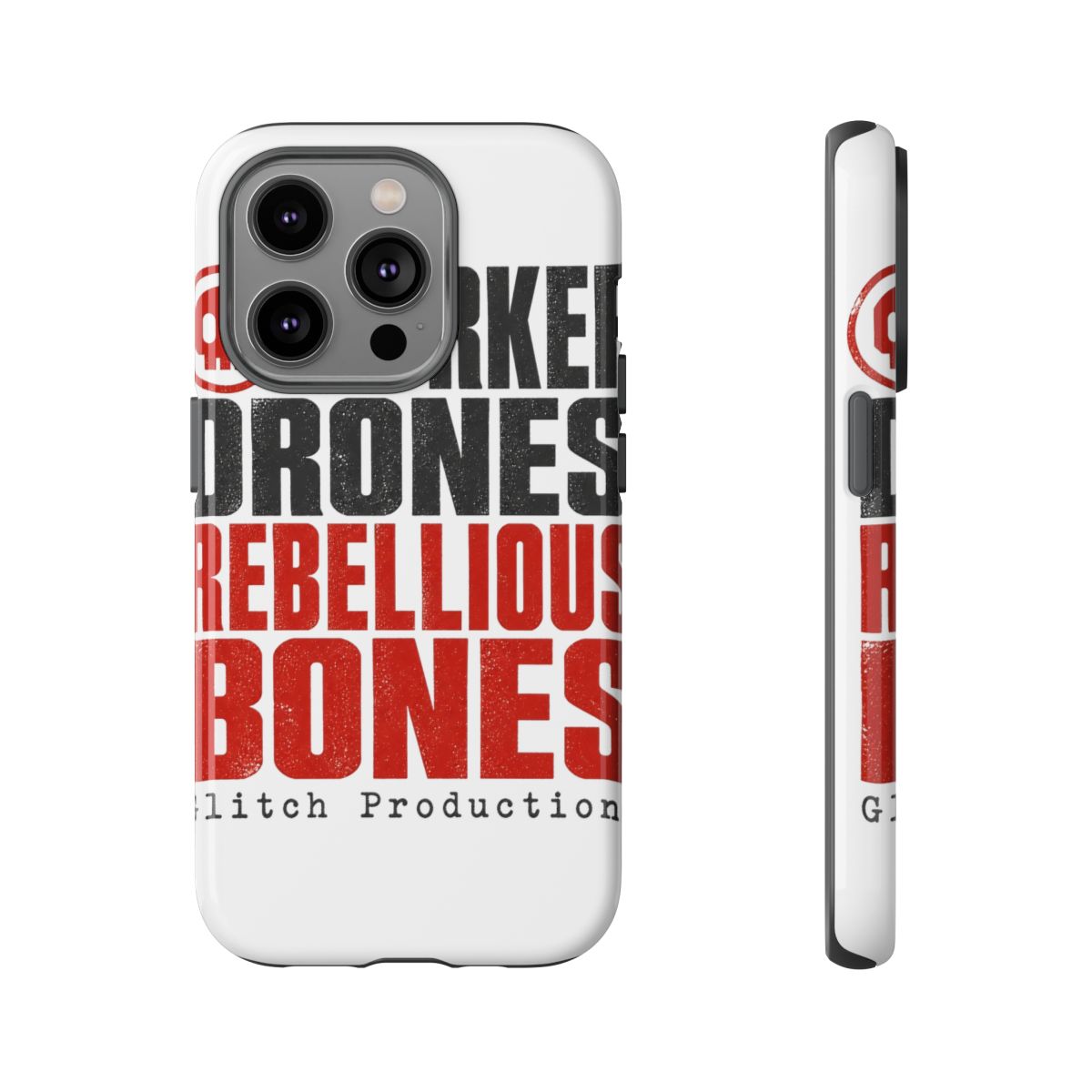 Murder Drones "Worker Drones, Rebellious Bones" Phone Case - alternate angle 4, merchandise
