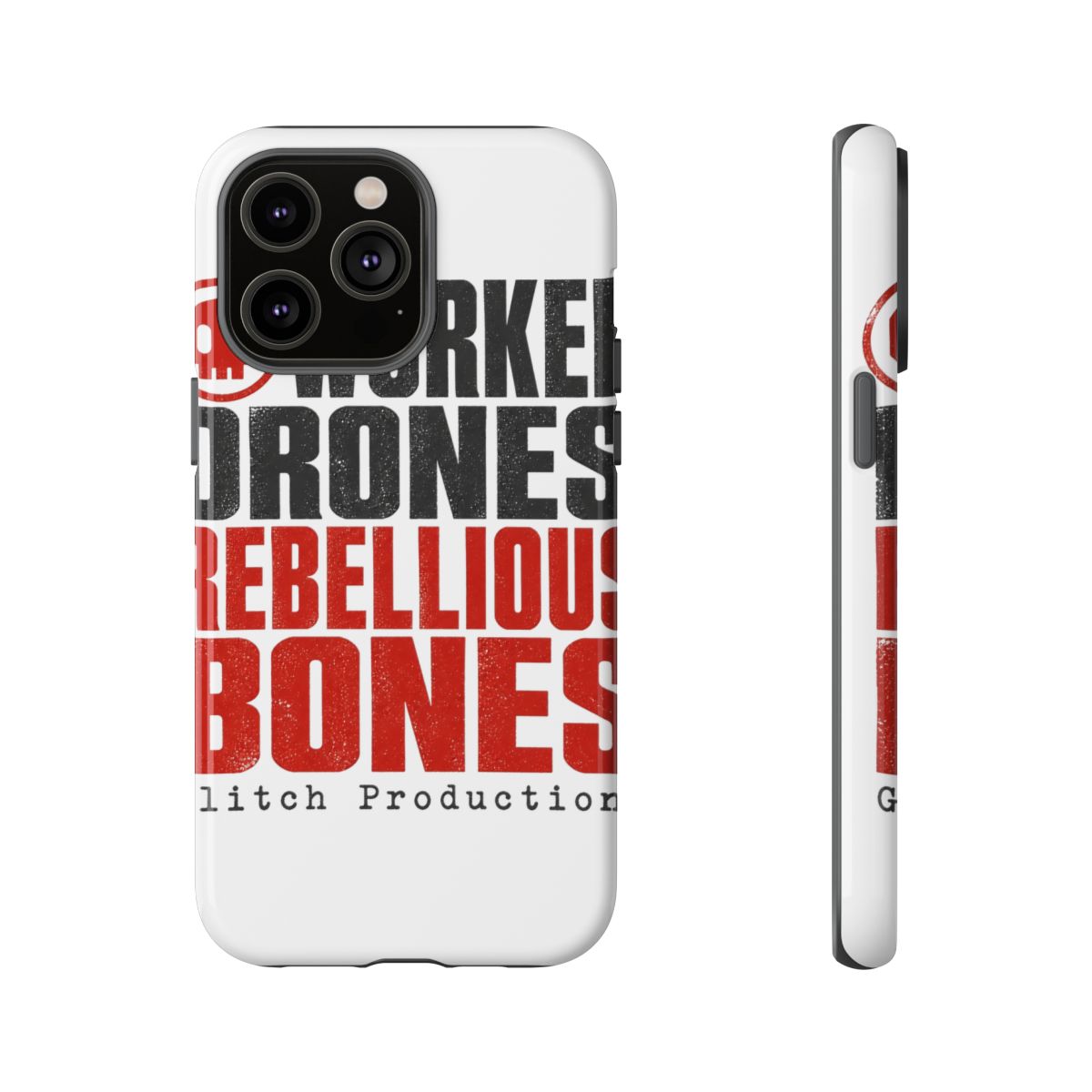 Murder Drones "Worker Drones, Rebellious Bones" Phone Case - alternate angle 5, merchandise