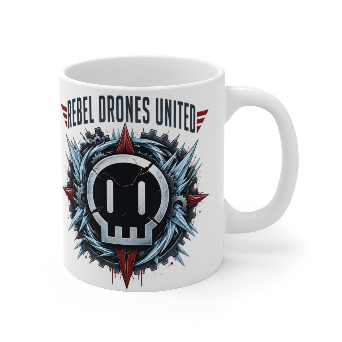 Murder Drones "Rebel Drones United" White Mug