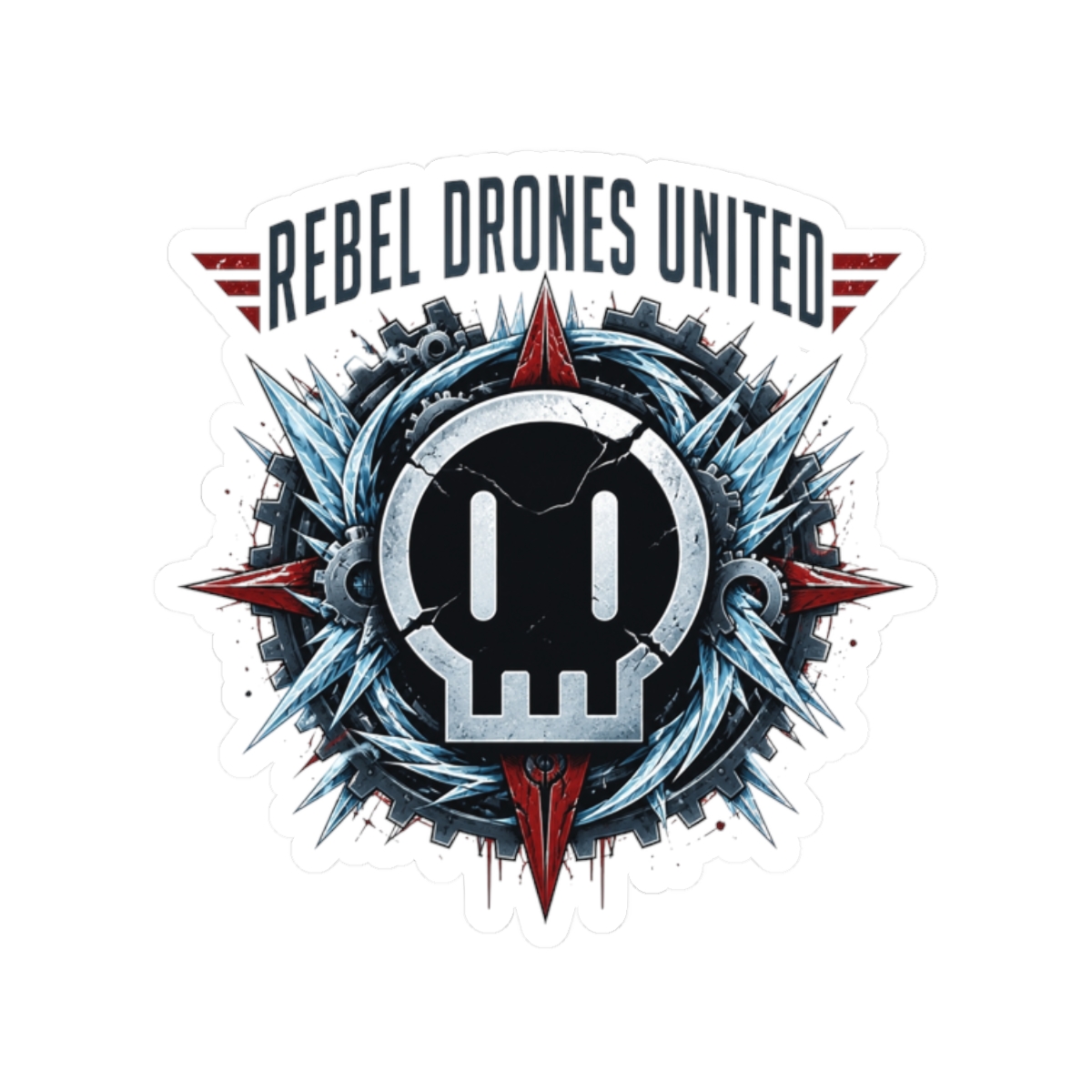Murder Drones "Rebel Drones United" Sticker - Official Stickers merchandise