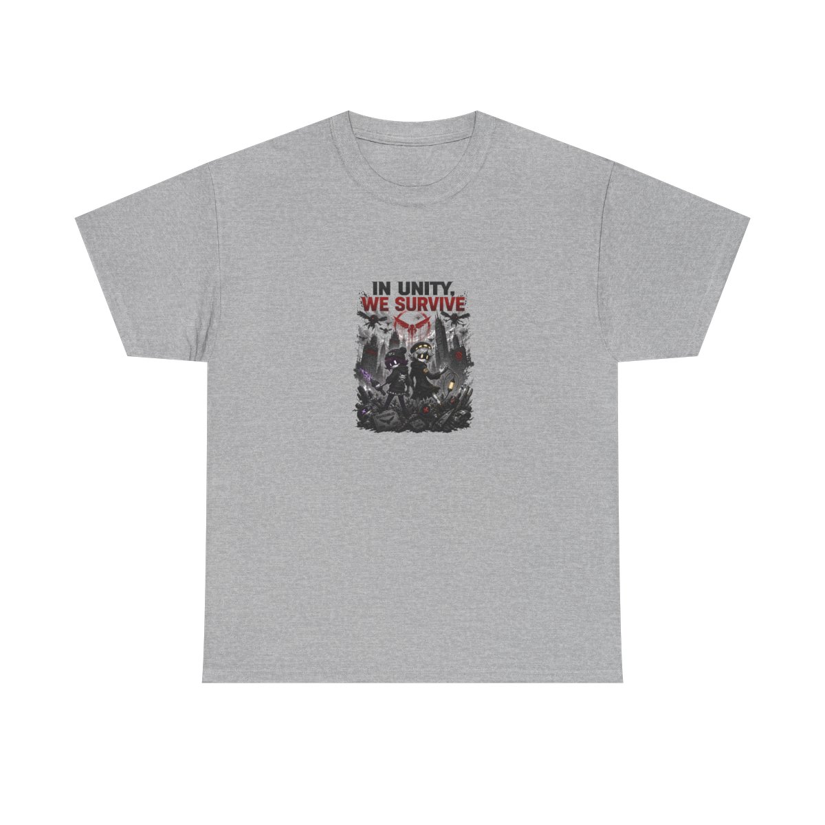 Murder Drones "In Unity, We Survive" Unisex Tee - alternate angle 3, merchandise