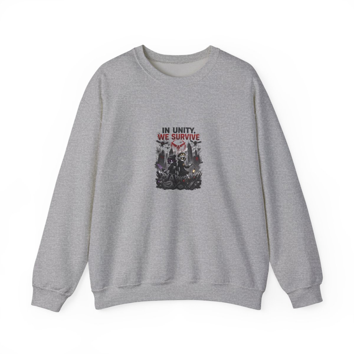 Murder Drones "In Unity, We Survive" Crewneck - alternate angle 2, merchandise