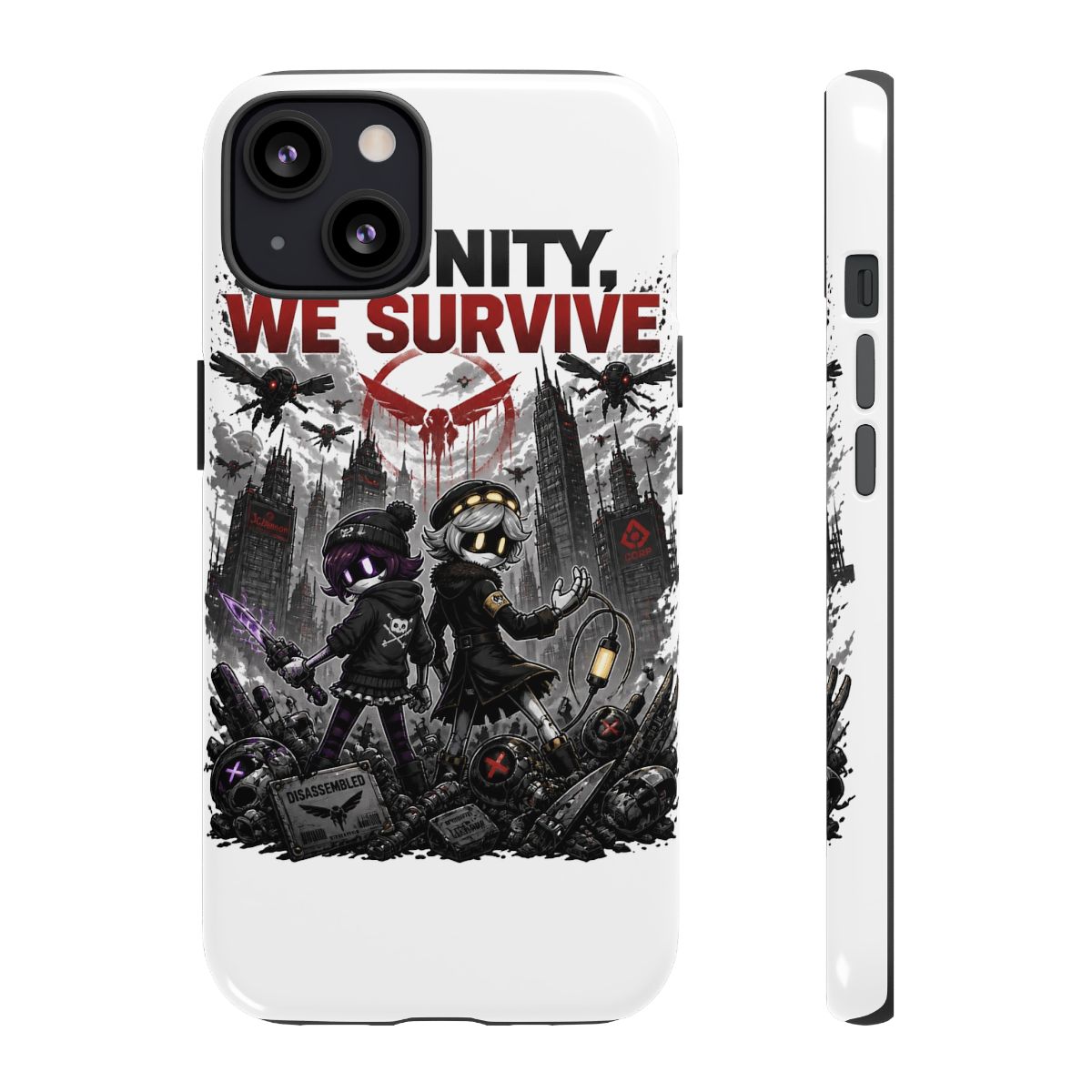 Murder Drones "In Unity, We Survive" Phone Case — official Murder Drones Phone Cases