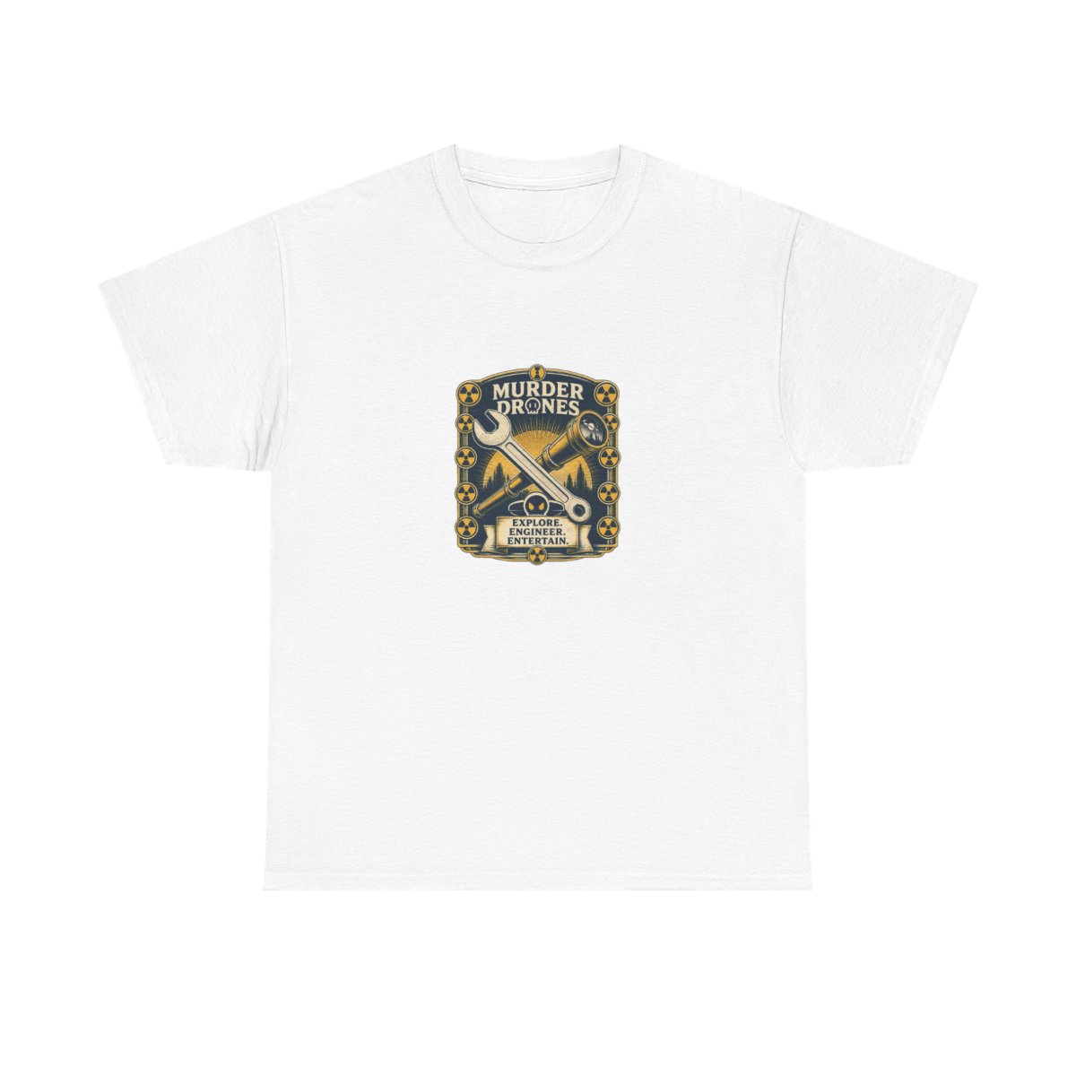 Murder Drones "Explore. Engineer. Entertain." Unisex Tee - Official T-Shirts merchandise