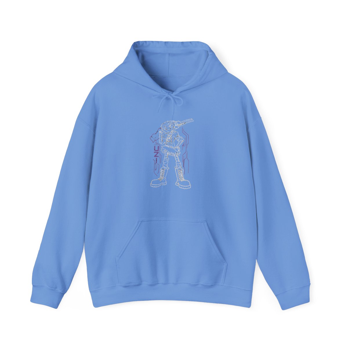 Murder Drones Uzi Girls Twofer Hoodie Plus Size - alternate angle 2, merchandise
